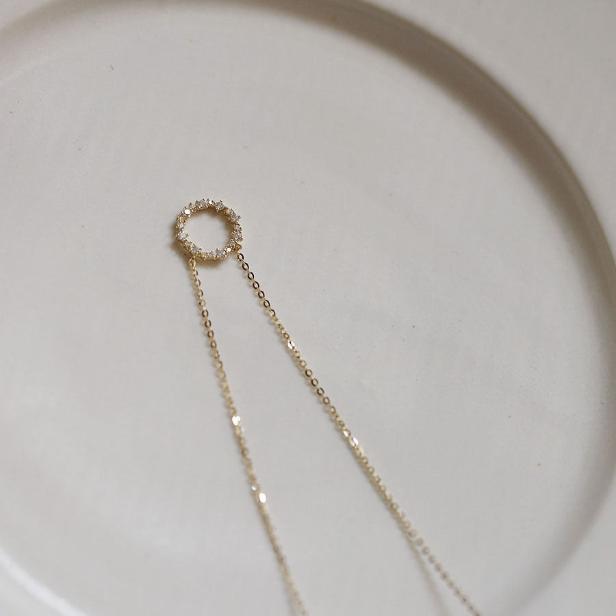 Pendentif Géométrique en Argent Sterling Plaqué Or 14K