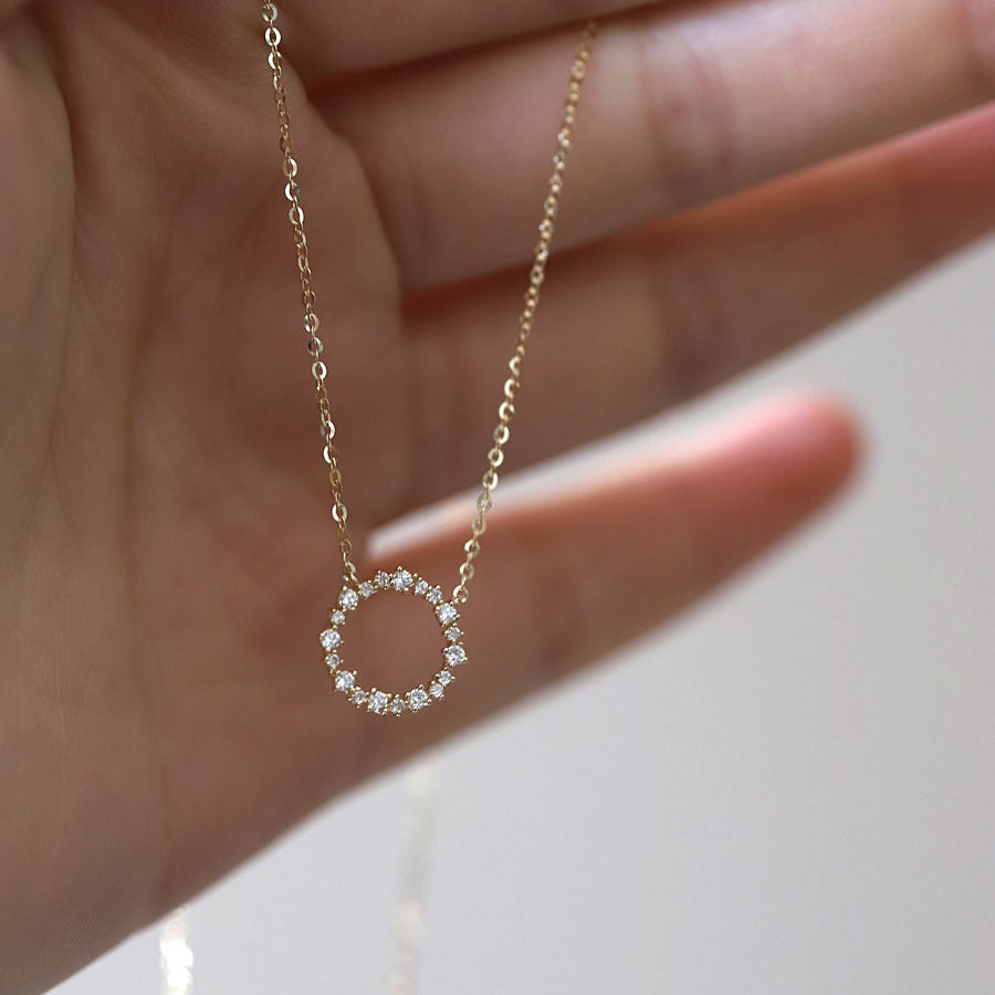 Pendentif Géométrique en Argent Sterling Plaqué Or 14K