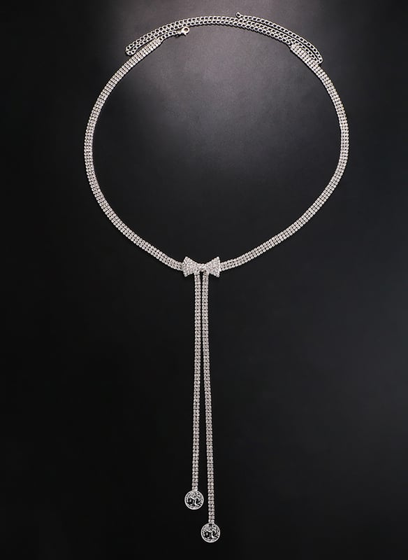 Chaîne De Taille Brillante Style IG Noeud D'Arc