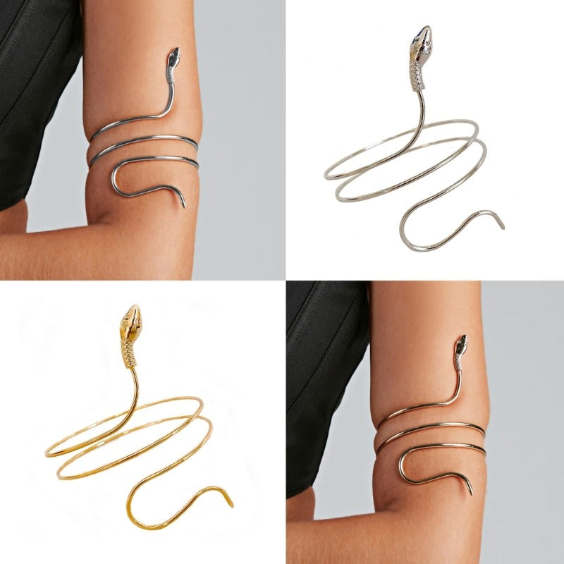 Bracelet de bras serpent Plaqué en Or