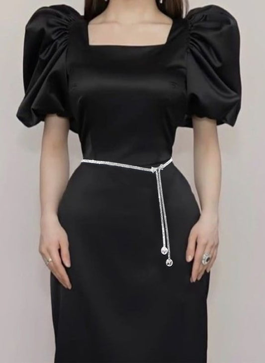 Chaîne De Taille Brillante Style IG Noeud D'Arc