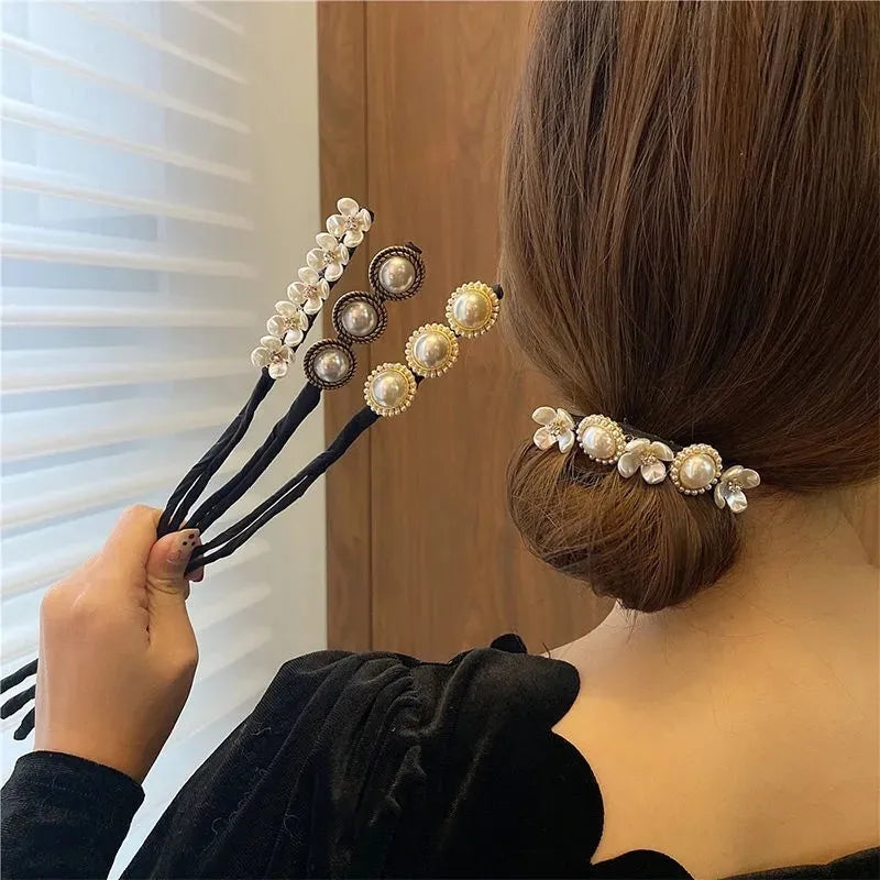 Épingle à Cheveux Fleur Perle Style Coréen