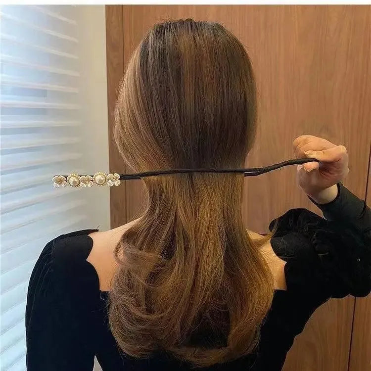 Épingle à Cheveux Fleur Perle Style Coréen