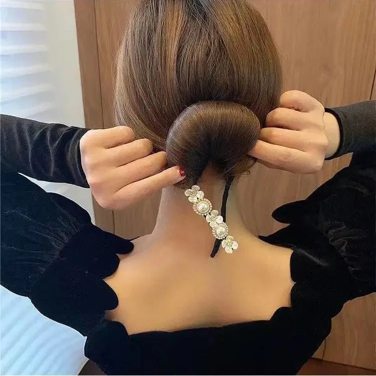 Épingle à Cheveux Fleur Perle Style Coréen