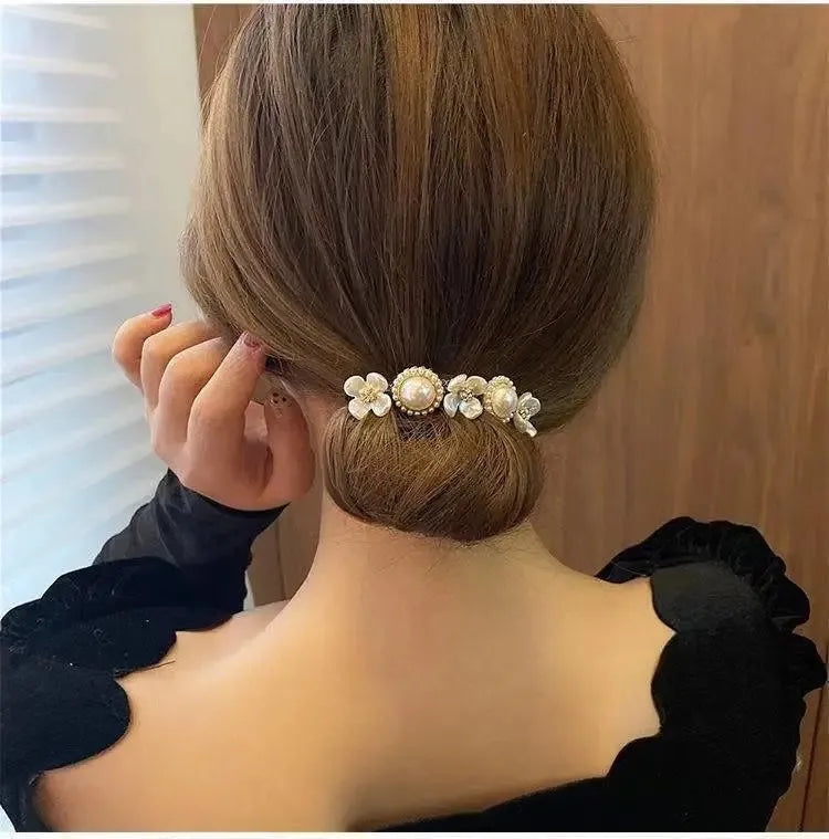 Épingle à Cheveux Fleur Perle Style Coréen