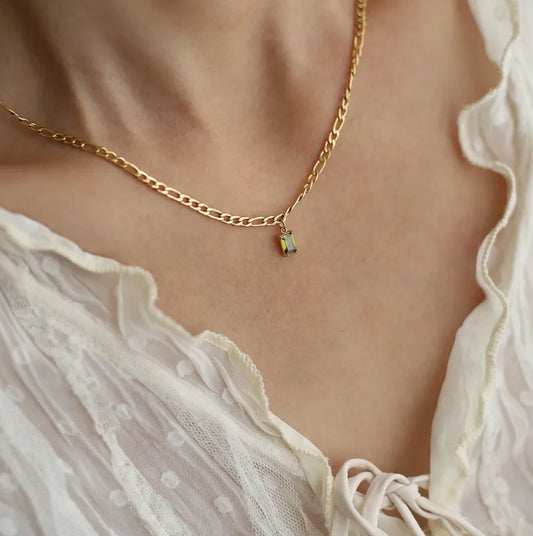 Pendentif Lettre Style Décontracté & Élégant – Acier Inoxydable