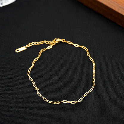 Bracelet de Cheville Femme en Acier Inoxydable