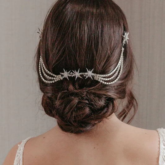 Peigne pour Cheveux Élégant en Forme d'Étoile
