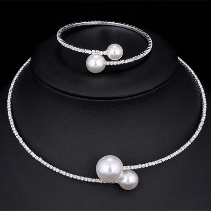 Ensemble De Bijoux Géométrique Strass Gland