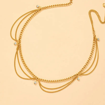 Chaîne de taille femme style ethnique avec strass