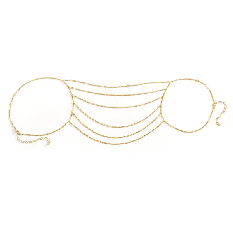 Collier simple géométrique en fer au design moderne