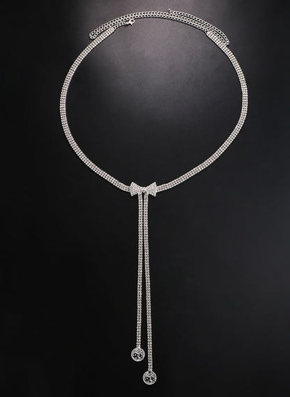 Chaîne De Taille Brillante Style IG Noeud D'Arc