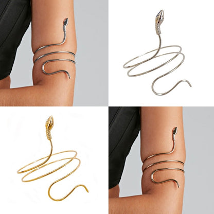 Bracelet de bras  serpent Plaqué en Or
